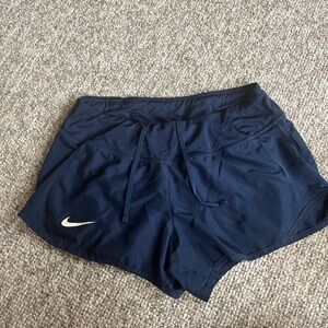 Nike Women's Dark Blue Athletic Shorts
